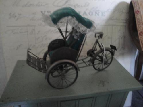 klein bedjah fietsje metaal met stof oosters, Antiek en Kunst, Curiosa en Brocante, Ophalen of Verzenden