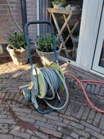Te koop tuinslanghaspel met 15 meter tuinslang, Tuin en Terras, Tuinslangen, Ophalen, Gebruikt, Tuinslang