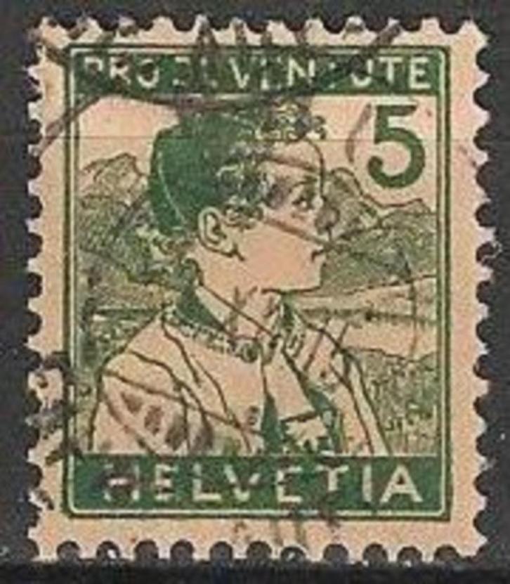 Zwitserland No.128 O.  ADV. no.9 T., Postzegels en Munten, Postzegels | Europa | Zwitserland, Gestempeld, Verzenden