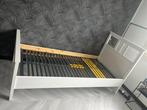 Eenpersoonsbed met Bossflex lattenbodem, Huis en Inrichting, Ophalen, 90 cm, Eenpersoons, Wit
