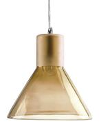 Funnel Amber Tint Pendant Lamp, Minder dan 50 cm, Nieuw, Glas, Ophalen of Verzenden