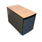 Aspa Verrijdbaar Ladeblok Zilvergrijs Ahorn 3 Laden H57 x B4, Minder dan 50 cm, Gebruikt, 75 cm of meer, Ophalen of Verzenden