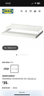 2 stuks IKEA Komplement schoenenrek - Uittrekbaar, Ophalen, Zo goed als nieuw