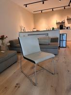 originele Leolux eetkamerstoelen 6x, Huis en Inrichting, Stoelen, Gebruikt, Wit, Ophalen of Verzenden, Metaal