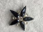 Broche - ster, Sieraden, Tassen en Uiterlijk, Broches, Met kristal, Overige materialen, 4 tot 7 cm, Zwart