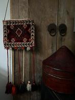 Oosters Perzisch geknoopt tapijttas kamelentas kwasten, Antiek en Kunst, Ophalen of Verzenden