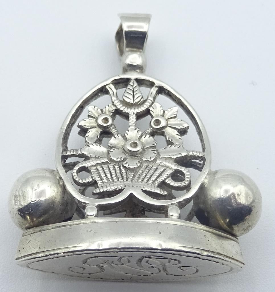 Antiek, Hollands zilver, cachet, zegelstempel., Antiek en Kunst, Verzenden, Zilver