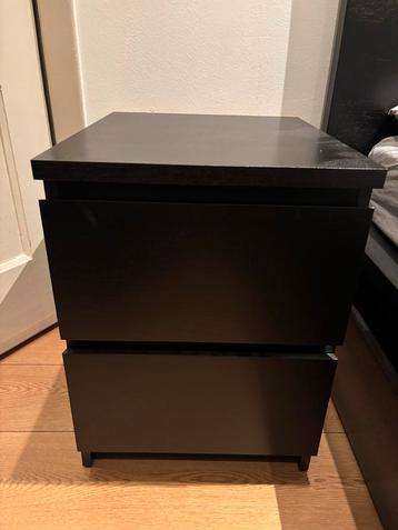 IKEA Malm Nachtkastje - Zwart beschikbaar voor biedingen