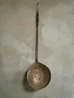 Antieke Koperen Schuimspaan - 56cm, Ophalen of Verzenden
