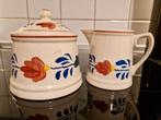 Melkkannetje en Suikerpot, Huis en Inrichting, Keuken | Servies, Ophalen of Verzenden, Aardewerk, Boerenbont, Overige typen
