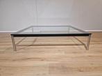 Cassina LC10-P - Salontafel - Zwart Frame - Glas - Design, Huis en Inrichting, Voltastraat 21, Barneveld, Vierkant, Cassina, Ophalen of Verzenden