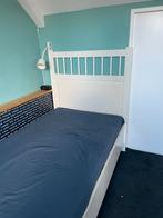 Eenpersoons bed, Ophalen, 90 cm, Eenpersoons, Wit