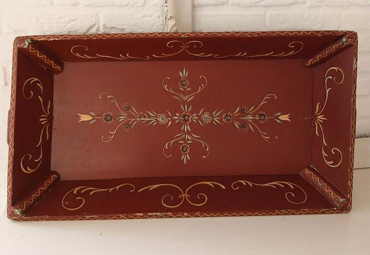 oude grote mangelbak Hindeloopen, Antiek en Kunst, Curiosa en Brocante, Ophalen of Verzenden