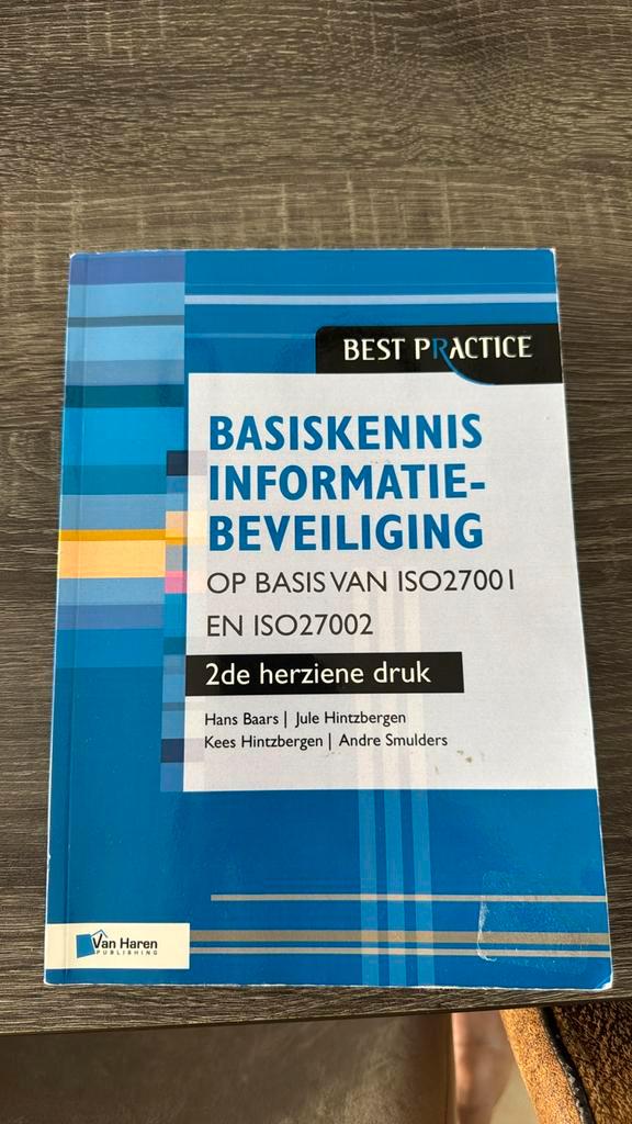 Te koop: Basiskennis Informatiebeveiliging, Boeken, Informatica en Computer, Zo goed als nieuw, Internet of Webdesign, Ophalen of Verzenden