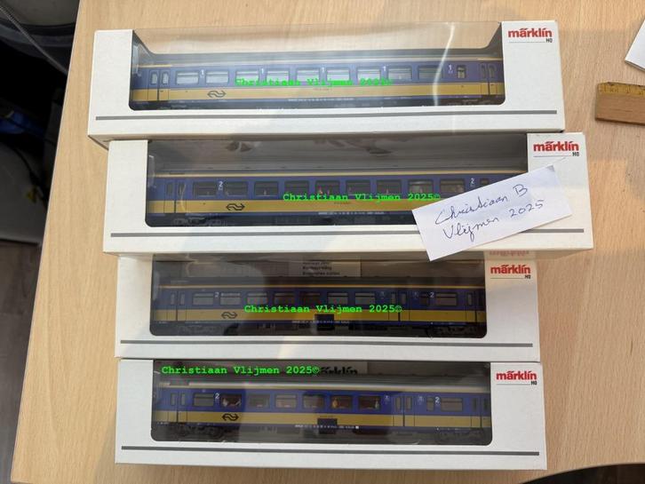 Marklin 42644 t/m 42651 NS Sneltreinrijtuigen 6x, Hobby en Vrije tijd, Modeltreinen | H0, Zo goed als nieuw, Wagon, Wisselstroom