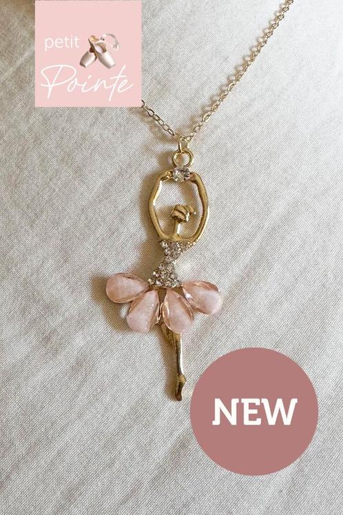 Elegante balletdanseres hanger met delicate ketting - nieuw, Sieraden, Tassen en Uiterlijk, Kettingen, Nieuw, Overige materialen