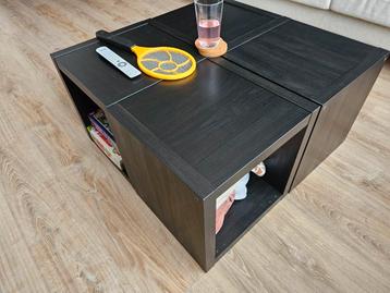Zwarte open kast 4 stuks 42x41x39cm (Ikea kallax) beschikbaar voor biedingen
