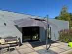 Zweefparasol vidaXL (400x300x268cm) Antraciet Incl. tegels, Ophalen, 2 tot 3 meter, Kantelbaar, Zweefparasol