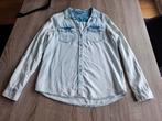 Lichtblauwe spijkerblouse, Kleding | Dames, Blouses en Tunieken, Blauw, Ophalen of Verzenden, Zo goed als nieuw, Maat 36 (S)