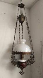 Antieke Petroleum lamp, Antiek en Kunst, Ophalen of Verzenden
