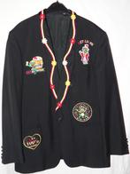Leuk zwart OETELDONK/DEN BOSCH jas met emblemen (3), Ophalen, Carnaval, Maat 48/50 (M), Zo goed als nieuw