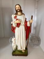 Antiek beeld Jesus The Good Shepherd Kerkbeelden, Gebruikt, Ophalen of Verzenden