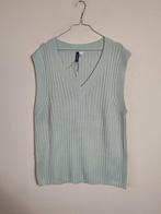 Mouwloos V-hals trui / top / groen / turquoise / medium / M, Kleding | Dames, Maat 38/40 (M), Albert Cuypstr 168a, H&M, Overige kleuren