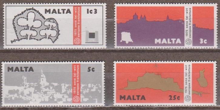 3305. Malta 514/17 pfr. Monumentenjaar, Postzegels en Munten, Postzegels | Europa | Overig, Postfris, Malta, Verzenden