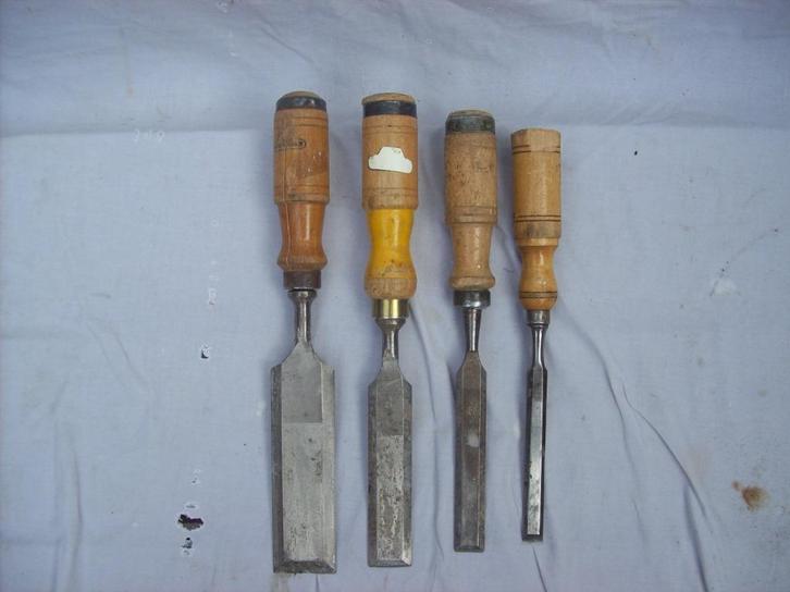 4 x nooitgedagt beitel steekbeitel, Doe-het-zelf en Verbouw, Gereedschap | Handgereedschap, Ophalen of Verzenden