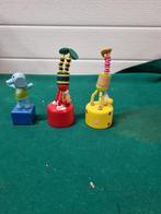 -	druk poppetjes van hout 3 stuks, Verzamelen, Retro, Ophalen of Verzenden
