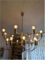 vintage kroonluchter Gino Sarfatti 70er jaren, Huis en Inrichting, Ophalen, Zo goed als nieuw, Vintage designer, Metaal