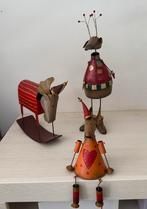 Metalen Kerstfiguren Set, Ophalen of Verzenden, Gebruikt