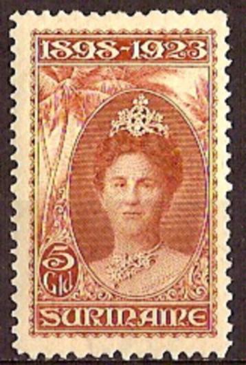 Suriname NVPH Nr 110 ongebruikt Jubileum 1923 beschikbaar voor biedingen