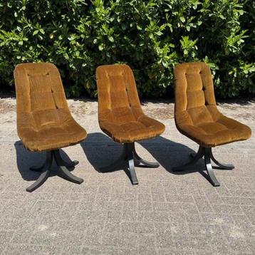 Vintage Italiaanse Draaistoelen, Eetkamerstoelen, Design beschikbaar voor biedingen