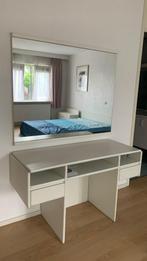 Stijlvolle vintage kaptafel met grote spiegel, Ophalen, Gebruikt, 50 tot 100 cm, Minder dan 100 cm