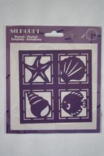 Silhouet stencil strand collage, Ophalen of Verzenden, Nieuw, Natuur, Pons of Mal