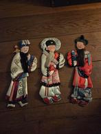 oude silk oosterse figuren, Antiek en Kunst, Kunst | Niet-Westerse kunst, Verzenden