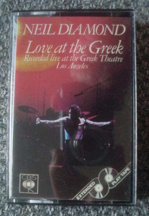 Neil Diamond - Love at The Greek (MC) Live cassette, Cd's en Dvd's, Cassettebandjes, Gebruikt, Origineel, Pop, 1 bandje, Ophalen of Verzenden