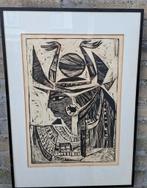 Houtgravure. Sign &genummerd.  Ca 1900. 44/61 cm, Antiek en Kunst, Ophalen