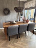 Oude houten eettafel te koop!/ hoffz / aura peeperkorn style, Huis en Inrichting, Ophalen, 200 cm of meer, 50 tot 100 cm, Zo goed als nieuw