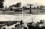 Groeten uit Terneuzen - 4 afb o.a. Middensluis - 1968 gelope, Ophalen of Verzenden, Voor 1920, Gelopen, Zeeland