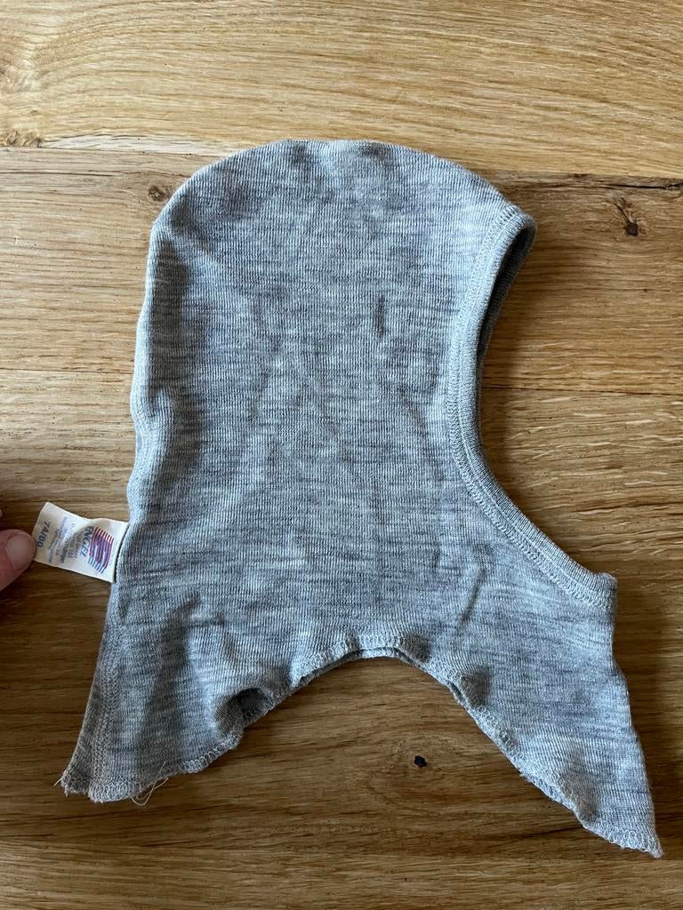 Engel mt 74-80 wol/zijde bivakmuts, Kinderen en Baby's, Gebruikt, Jongetje of Meisje, Ophalen of Verzenden, Maat 74
