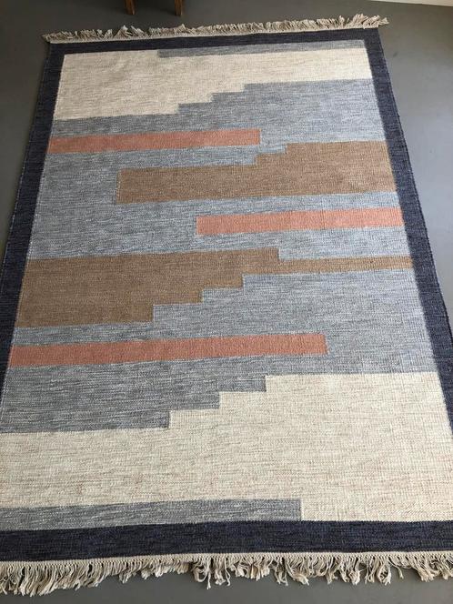 Handgeweven wollen rollakan vloerkleed design Wadden, Huis en Inrichting, Stoffering | Tapijten en Kleden, Nieuw, 150 tot 200 cm