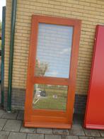 hardhouten voordeur 92 x 206 dubbelglas partij, Ophalen, 80 tot 100 cm, 200 tot 215 cm, Glas