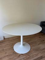 Witte ronde eettafel (Tulip Design), Ophalen, Gebruikt, Rond, 100 tot 150 cm