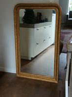 Stijlvolle Grote Antieke Franse Spiegel, Ophalen, Rechthoekig, 100 tot 150 cm, 150 tot 200 cm