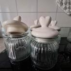 Glazen potten voorraadpottten met deksel, Ophalen of Verzenden, Zo goed als nieuw, Glas, Pot, Bus of Blik