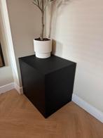 Woood salontafel bijzettafel Sanne zwart, Huis en Inrichting, Minder dan 55 cm, Gebruikt, Vierkant, Ophalen