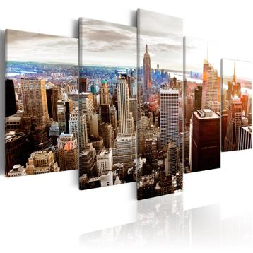 780 Stad New York XXL 5 Luik Canvas Schilderij 200x100 Nieuw beschikbaar voor biedingen