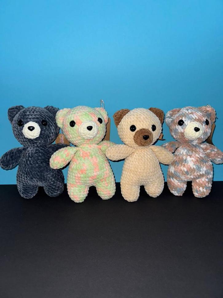 Zelf gehaakte beer, Hobby en Vrije tijd, Breien en Haken, Nieuw, Haken, Patroon of Boek, Ophalen of Verzenden